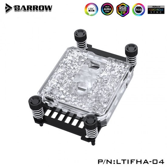 Barrow Icicle series CPU Water Block  for AMD platform (Acrylic Edition) รับประกัน 1 ปี
