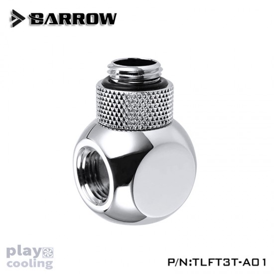 Barrow Rotary Metalic Cube Tee - 3Way silver