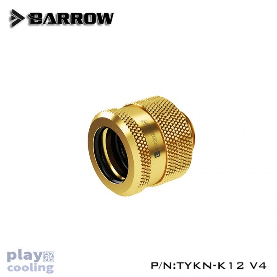 Barrow Compression Fitting  V4 - 12mm gold