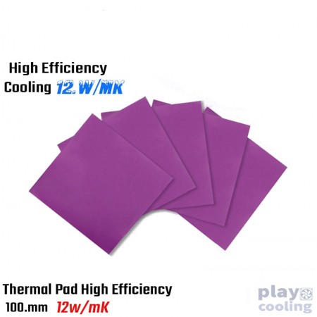Thermal Pad 1.0mm High Efficiency Cooling 1.0mm 100x100mm 12W/mK (ซิลิโคนแผ่นประสิทธิภาพสูง 12W/mK 1.0 มิล กว้าง 100x100mm)