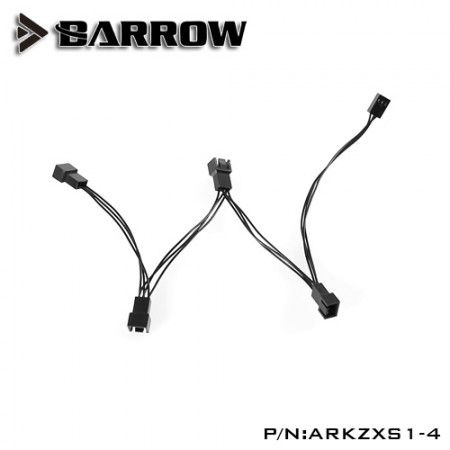 (สายแปลงRGB Barrow 1 to 4way) Barrow 5V manual controller  1 points 4 expansion Aurora