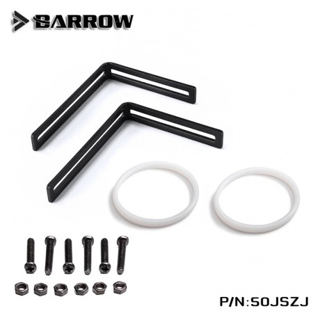 Barrow 50MM reservoir type L metal support (ขายึดตัวแอล+โอริง แทงค์50 mm)
