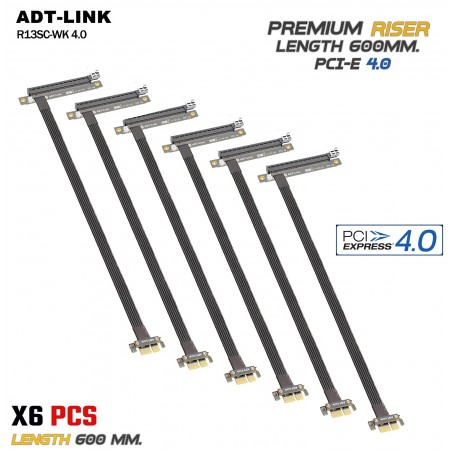 (พร้อมส่ง) Premium RIser PCI-E4.0 ADT-Link  R13SWK4.0 6PCS