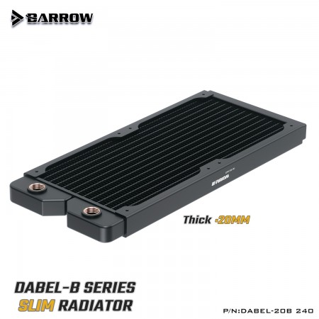 Barrow Radiator 240MM Dabel-a series 20MM Black (รับประกัน 1 ปี)