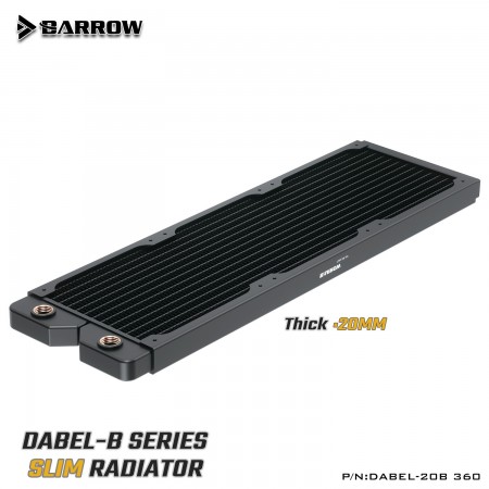 Barrow Radiator 360MM Dabel-a series 20MM Black (รับประกัน 1 ปี)