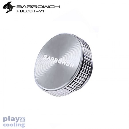 Barrowch Multicolor New CD Composite plate Finish Stop Plug Fitting (Silver -matt silver)
