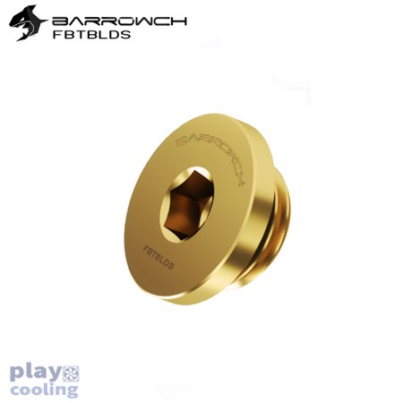 Barrowch ultra-thin Inner six angle Stop Plug Fitting Gold