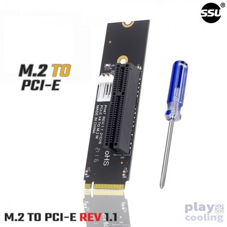 M.2 NGFF to PCI-E Riser Card  VER.1.1 BLACK (สำหรับแปลง M.2 เพื่อต่อการ์ดจอ จัดส่งในไทย)