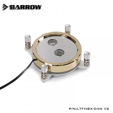 Barrow Real Gold limited edition CPU water block for INTEL platform White (ผิวเคลือบชุบเคลือบทอง 24K)