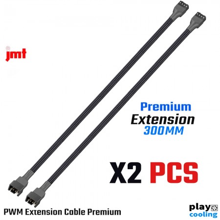 Cable Extension 300mm Fan PWM X2 (สายถักเพิ่มความยาวพัดลม 300mm)