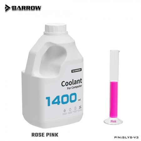 Barrow PC Water Cooling Liquid Coolant 1400ML SLYS-V3 -Rose color