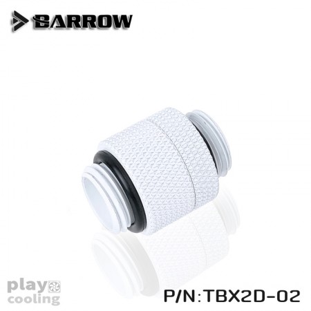 Barrow Rotary Male To Male Extender White