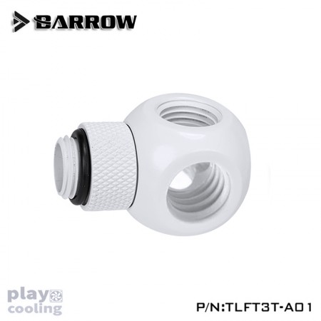 Barrow Rotary Metalic Cube Tee - 3Way white