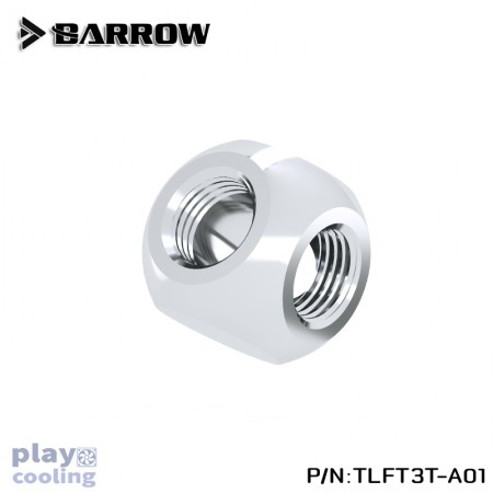 Barrow Metalic Cube Tee - 3Way Silver