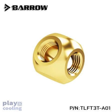 Barrow Metalic Cube Tee - 3Way Gold