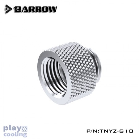 Barrow Male to Female Extender - 10mm silver