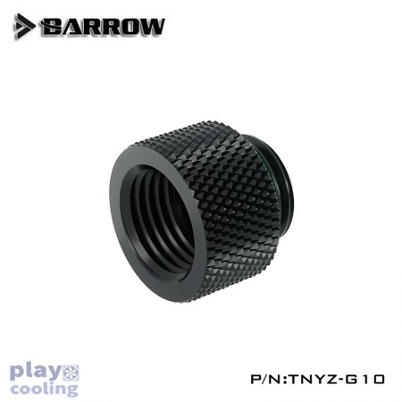Barrow Male to Female Extender - 10mm Black