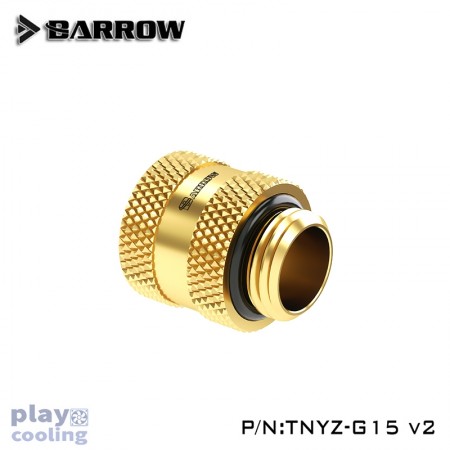 Barrow Male to Female Extender V2 - 15mm Gold