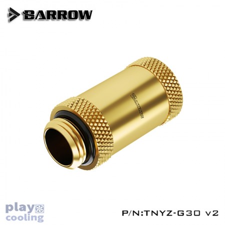 Barrow Male to Female Extender v2 - 30mm gold