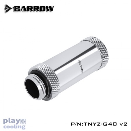 Barrow Male to Female Extender v2 - 40mm silver