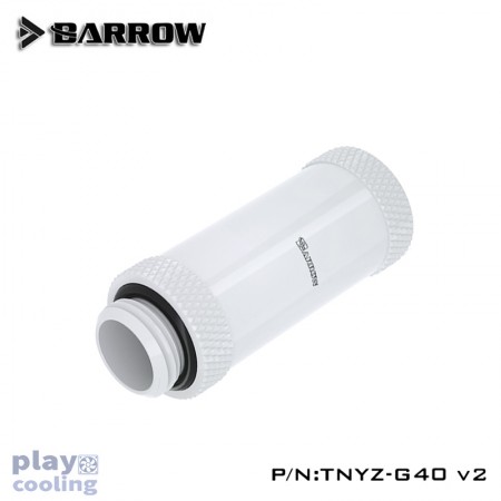Barrow Male to Female Extender v2 - 40mm white