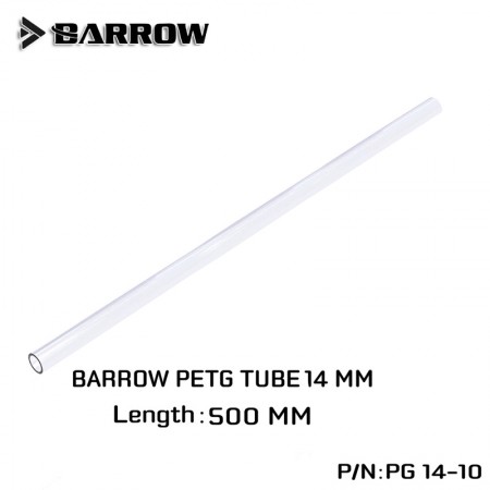 Barrow PETG Tube 14*10 Transparent 500mm