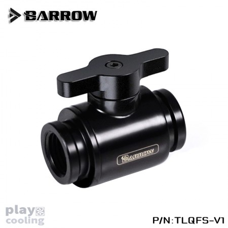 Barrow G1/4" Mini Valve Black -Black (วาวล์ชุดน้ำ)
