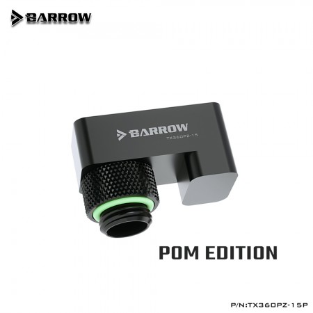 (ตัวเยี้ยงทางน้ำ) Barrow G1/4' 360°rotation offset adapter POM Edition 15MM 