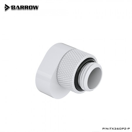 (ตัวเยี้ยงทางน้ำ) Barrow G1/4' 360°rotation offset adapter 6MM-White
