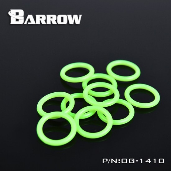 Barrow G1/4 Noctilucent Green Silica Gel O Ring (โอริงสีเขียว g1/4)