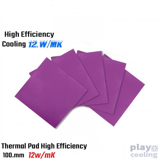 Thermal Pad 1.5mm High Efficiency Cooling 1.5mm 100x100mm 12W/mK (ซิลิโคนแผ่นประสิทธิภาพสูง 12W/mK 1.5 มิล กว้าง 100x100mm )