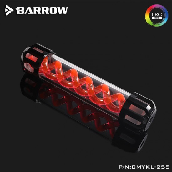 Barrow Composite version of multicolor T Virus 255MM classic Black top cover- Spiral Red