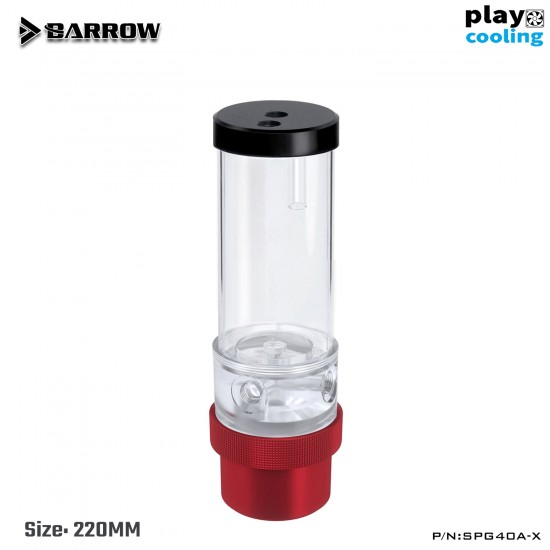 Barrow Pump SPG40A -X (D5 Combo Set) 220mm Transparent-Red (รับประกัน 1 ปี)