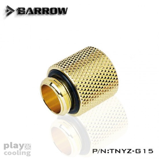 Barrow Male to Female Extender  - 15mm gold