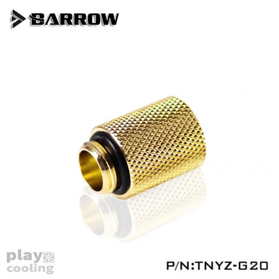 Barrow Male to Female Extender  - 20mm Gold