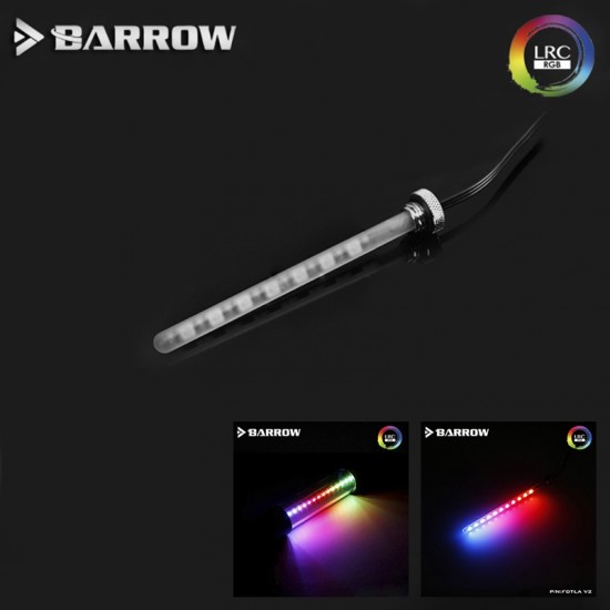 Barrow LED RGB LRC2.0 (ARGB) water tank of length 155MM quartz frosted glass soft (ไฟ ARGB สำหรับส่องเเทงค์) 