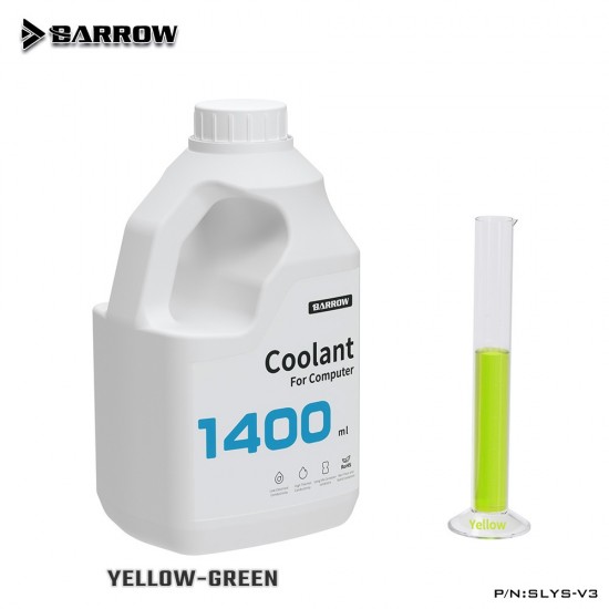 Barrow PC Water Cooling Liquid Coolant 1400ML SLYS-V3 -yellow-green