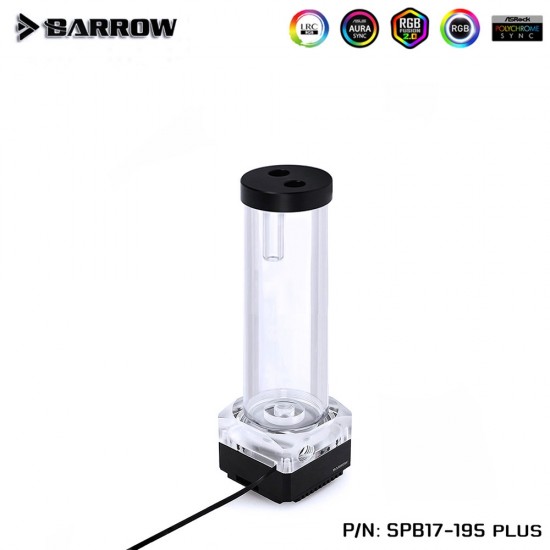 Barrow pump SPB17 PLUS 195MM (DDC) transparent-Black (รับประกัน 1ปี)