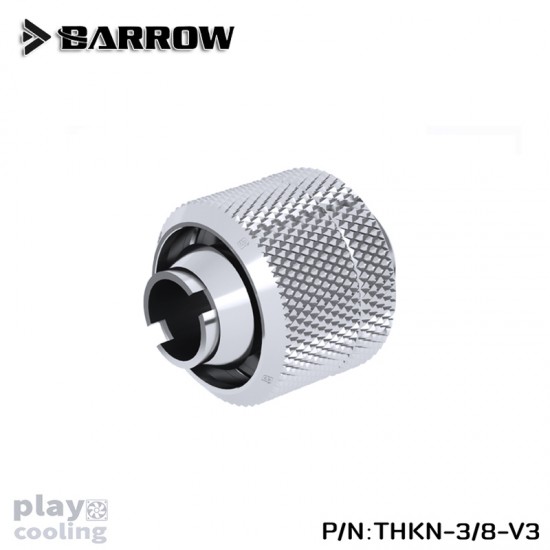 Barrow Compression Fitting (ID3/8-OD5/8) Soft Tubing silver