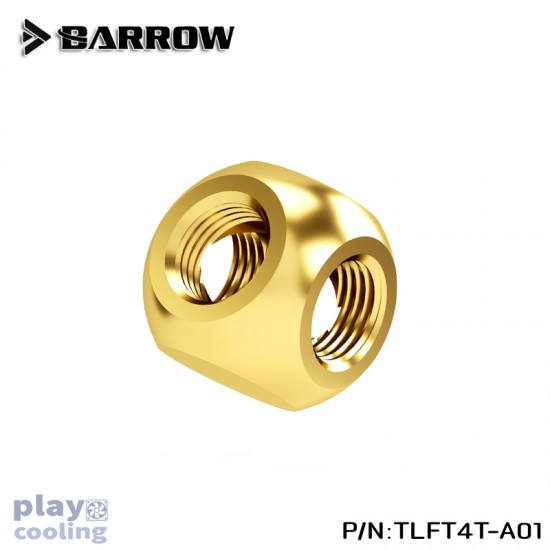 Barrow Metalic Cube Tee - 4Way Gold