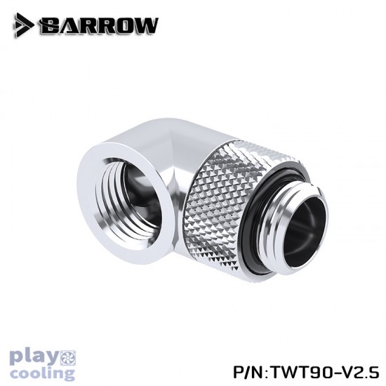 Barrow 90°Rotary Adapter (Male to Female) silver