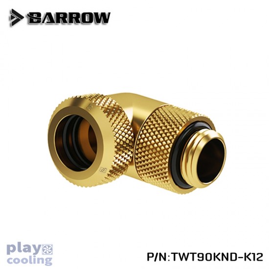 Barrow Rotary 90-Degree Multi-Link Adapter 12mm gold