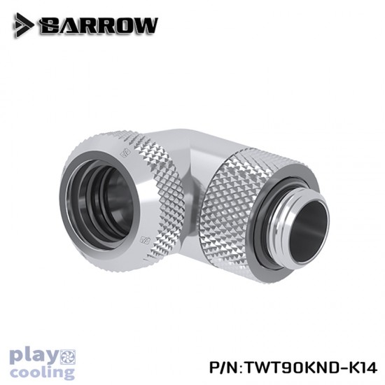 Barrow Rotary 90-Degree Multi-Link Adapter 14mm silver