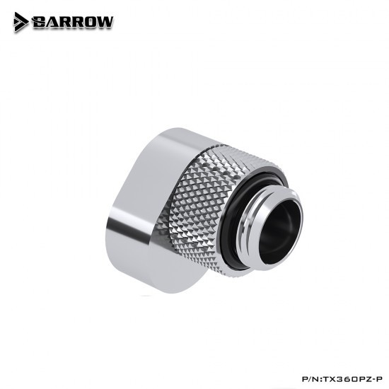 (ตัวเยี้ยงทางน้ำ) Barrow G1/4' 360°rotation offset adapter 6MM-Silver