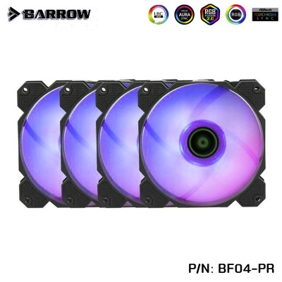 (Set 4) Barrow radiator fan Aurora+controller 16 ways (รับประกัน 1 ปี )