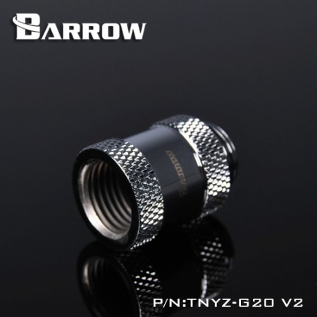 Barrow Male to Female Extender v2 - 20mm silver