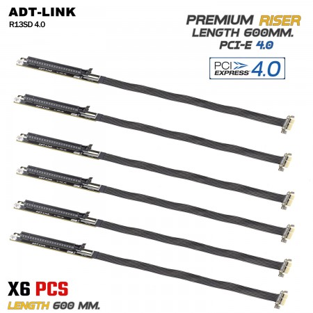 (พร้อมส่ง) Premium RIser PCI-E4.0 ADT-Link  R13SD4.0 6PCS
