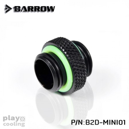 Barrow Mini Dual Male G1/4" Extender Black