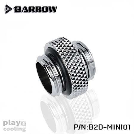 Barrow Mini Dual Male G1/4" Extender silver