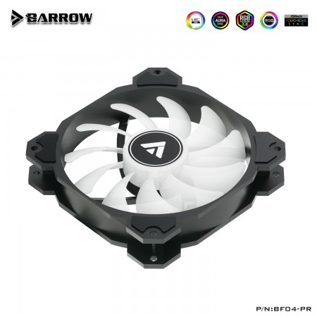 Barrow radiator fan Aurora RGB  ring light BF04-PR (รับประกัน 1 ปี )